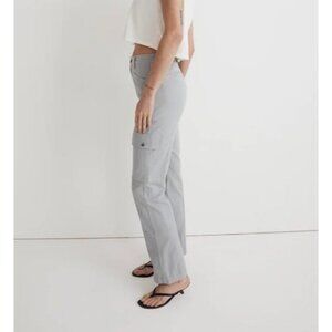 Madewell 90s Straight Cargo Pants Gray Comfortable Fit Casual Style Size 24